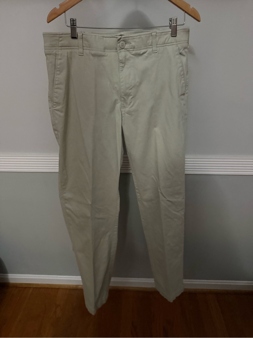 Lee Men's Beige Straight-Leg Chinos